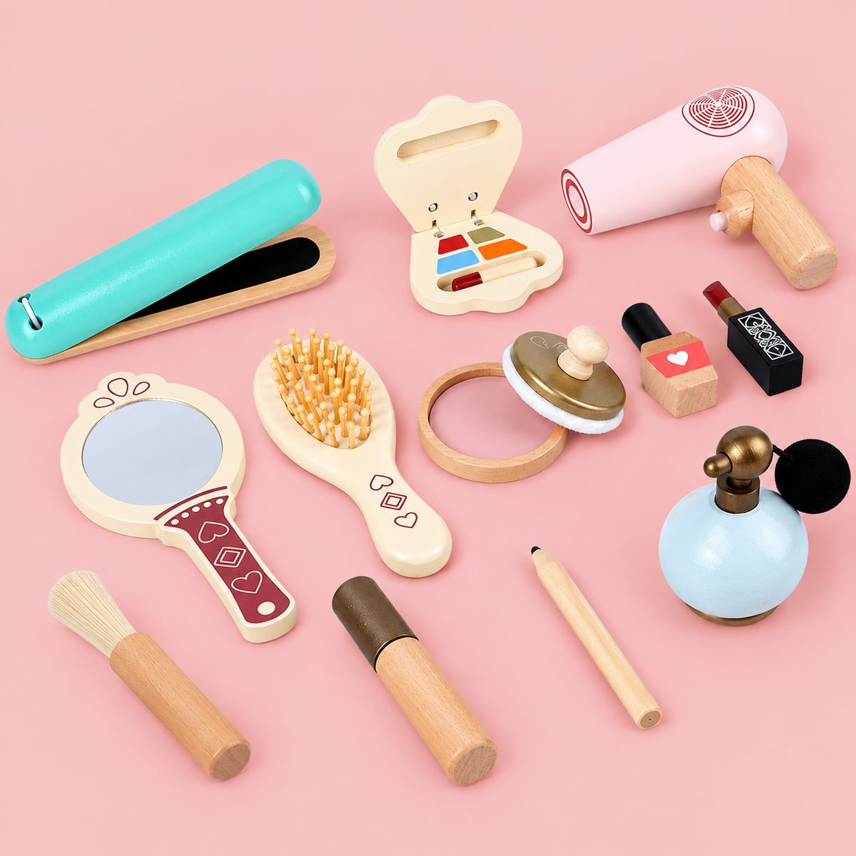 Wooden Makeup Play Set