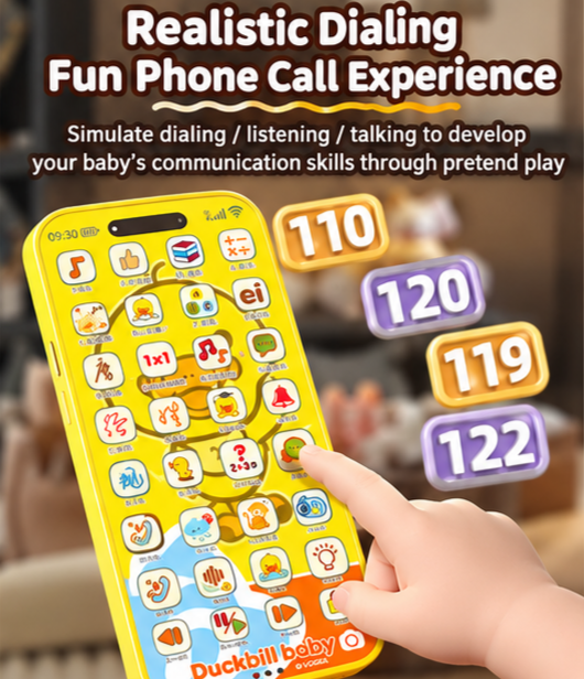 32-Key Kids Learning Phone Toy with Stories, Music & Educational Activities