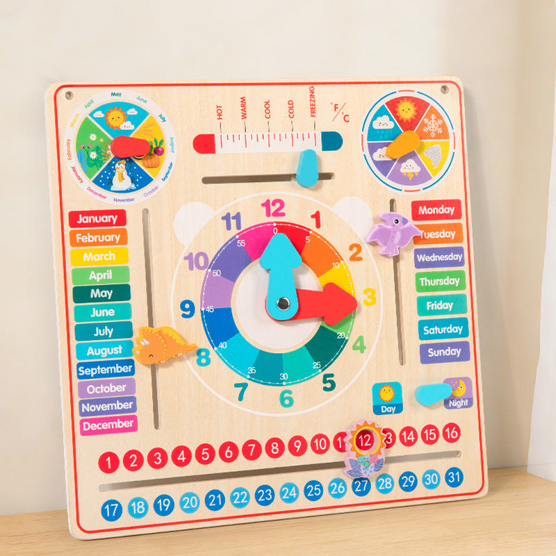 Wooden Calendar Learning Board
