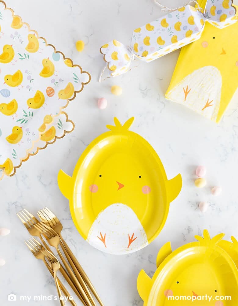 Easter Chick Shaped Plates – 9