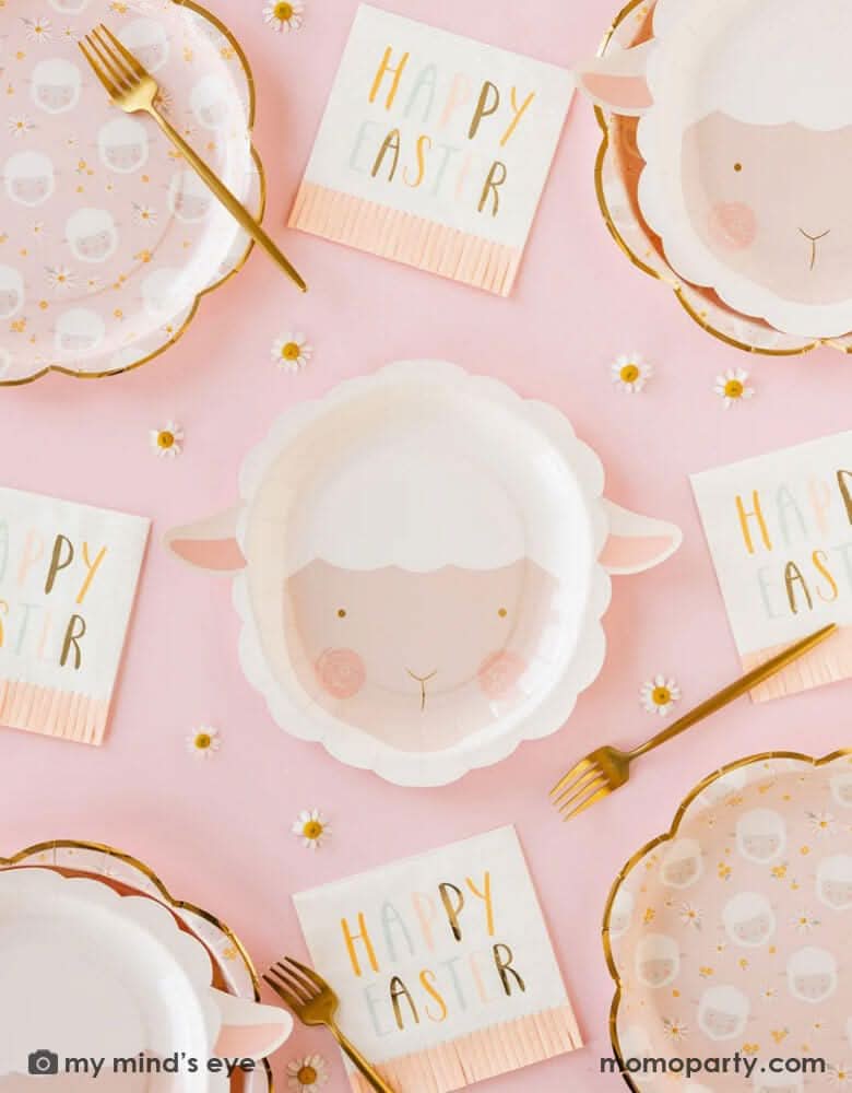 Scattered Lamb Paper Plates – 10