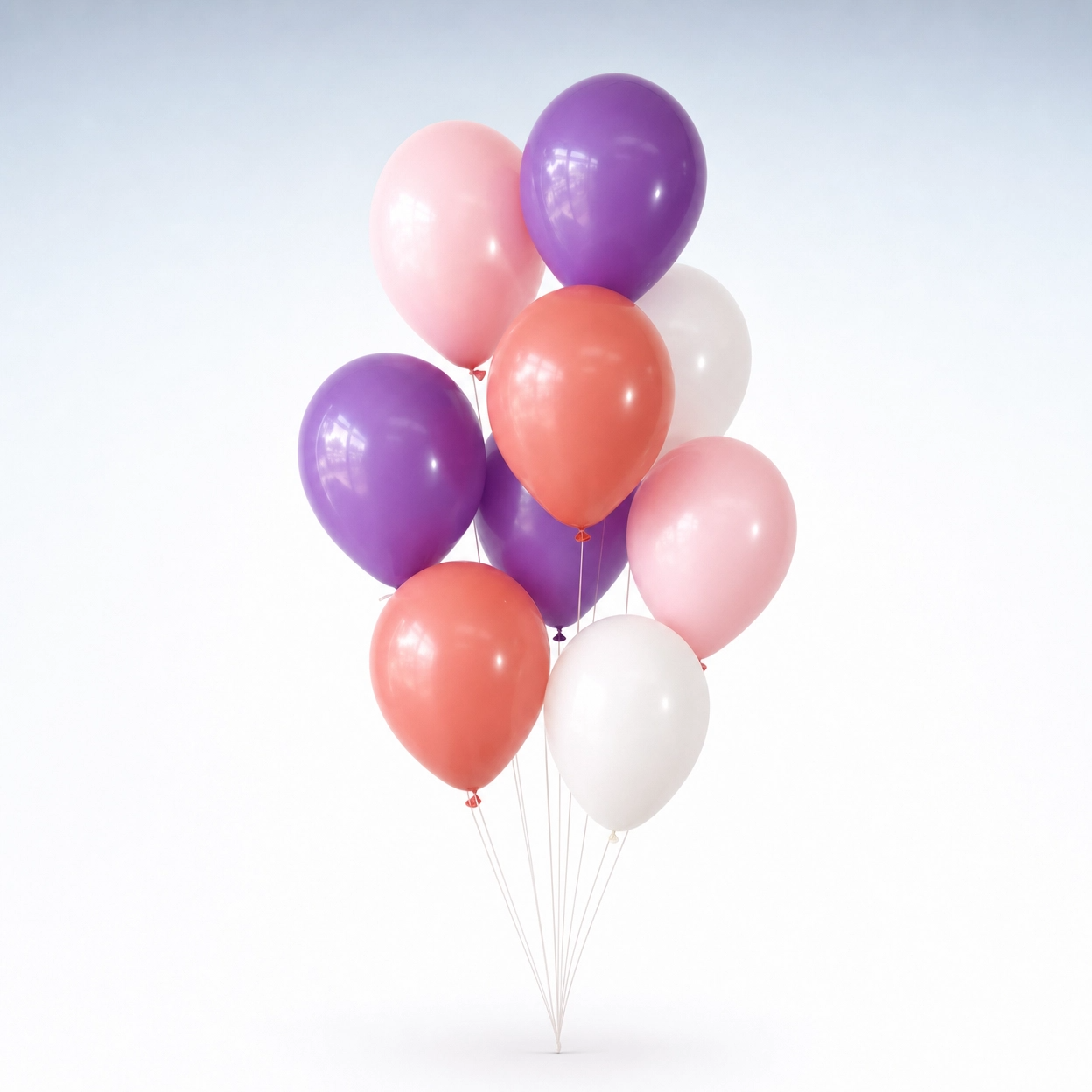 Lilac Latex Balloon Bouquet, 9 or 15 Balloons for Pickup