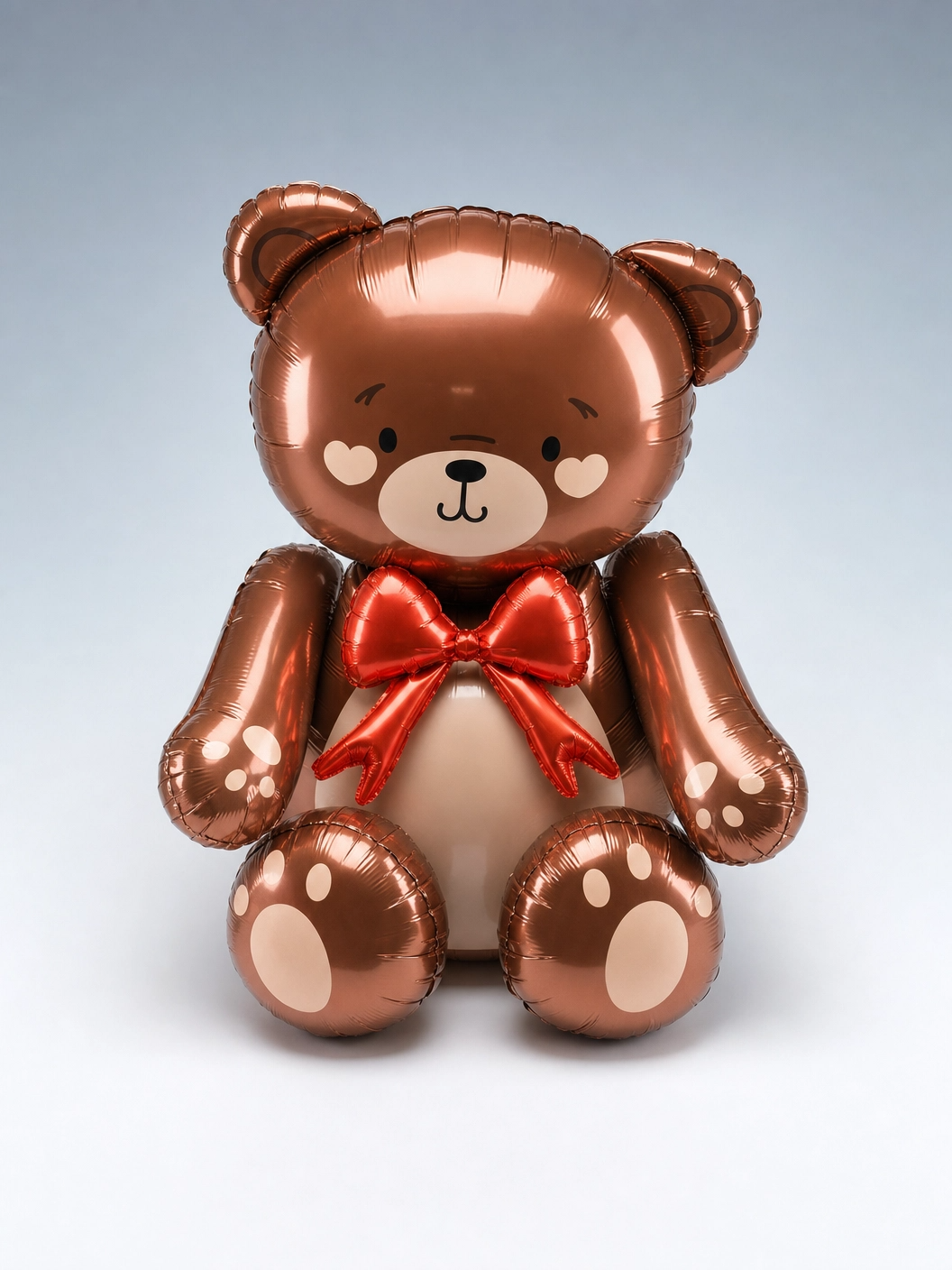 Teddy Bear Shape Foil Balloon, 29.5 x 44 in Before Inflation
