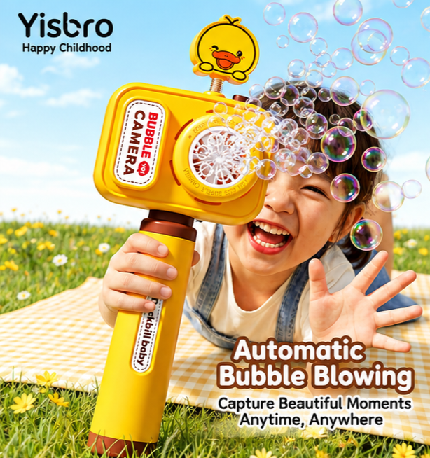 2026 Automatic Multi-Hole Bubble Machine Toy for Kids