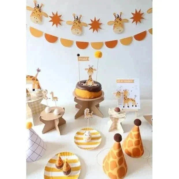 Giraffe Cupcake Toppers – Set of 10 Decorative Picks