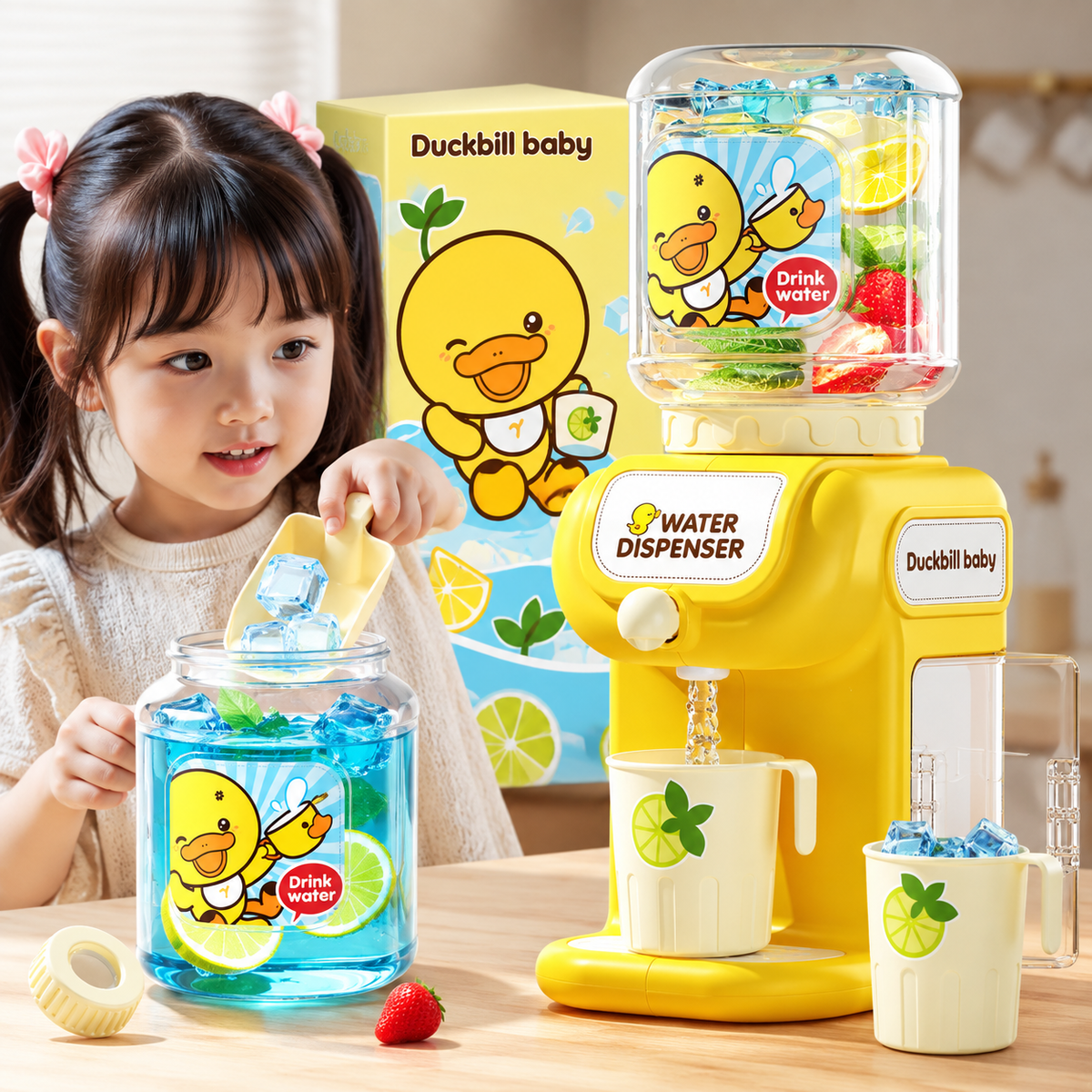Kids Pretend Water Dispenser & Beverage Machine Play Set
