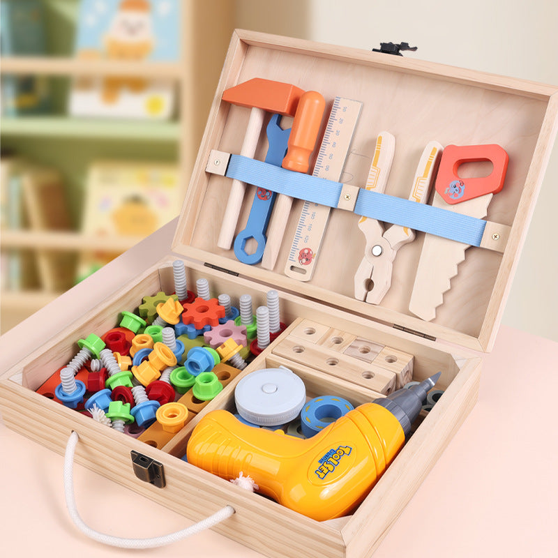 Wooden Kids Tool Box Set