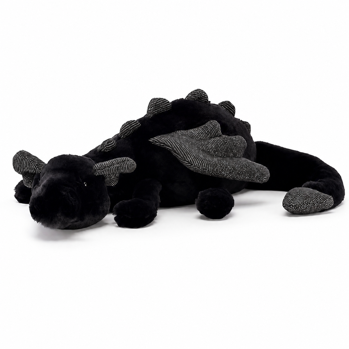 Black Dragon Plush Toy – 50cm
