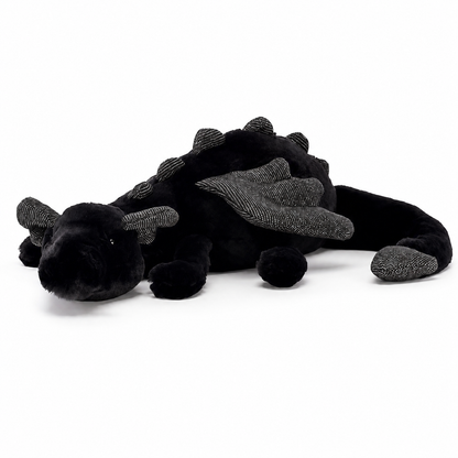 Black Dragon Plush Toy – 50cm