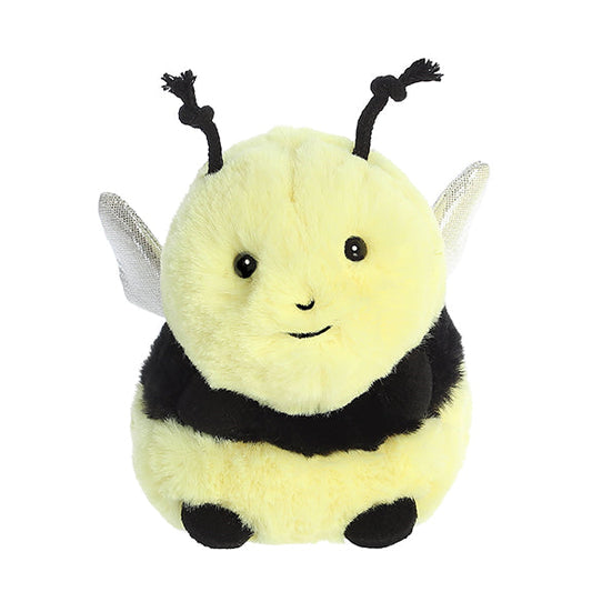 Rolly Pet Bee Happy Plush Toy Stuffed Animal, 5 in
