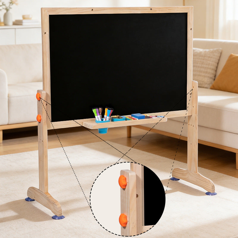 Kids Wooden Adjustable Drawing & Chalkboard Easel