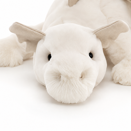 Snow Dragon White Plush Toy – 88cm