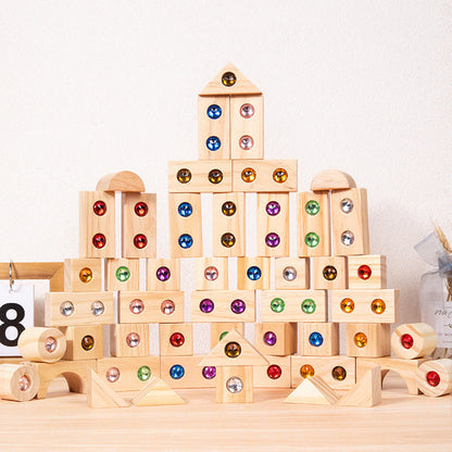 Wooden Gem Building Blocks
