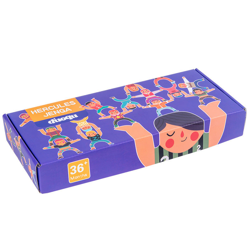 Montessori Wooden Hercules Balance Stacking Game