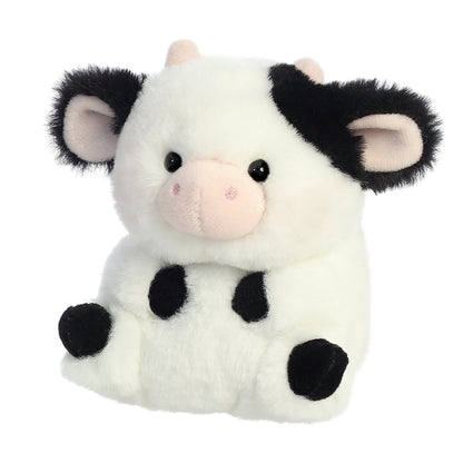 Rolly Pet Daisy Cow Plush Toy Stuffed Animal, 5 in