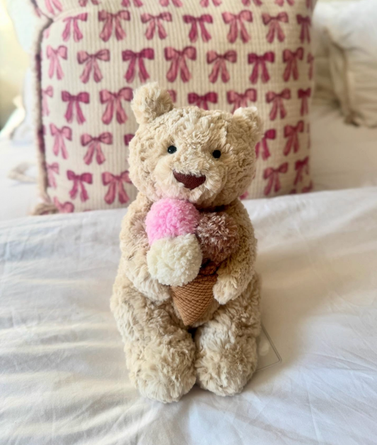 Jellycat Oatus Bear with Ice Cream NYC Exlusive Plush - US