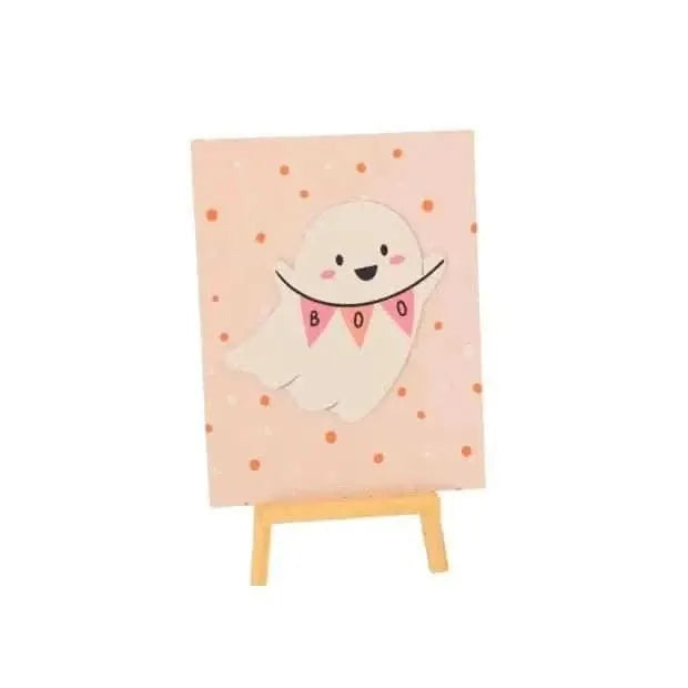 Traditional Halloween Table Comic – 20x15 cm with Wooden Easel