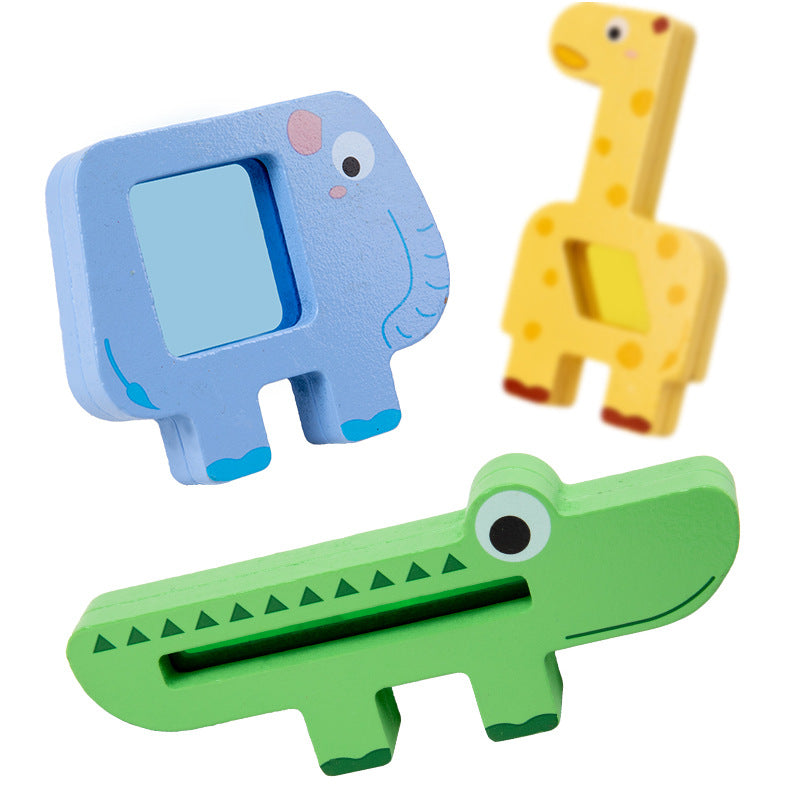Wooden Animal Stacking Game