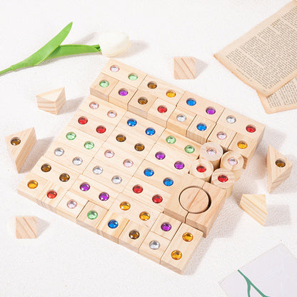 Wooden Gem Building Blocks