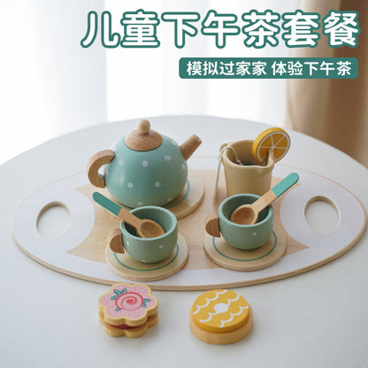 Wooden Afternoon Tea Set