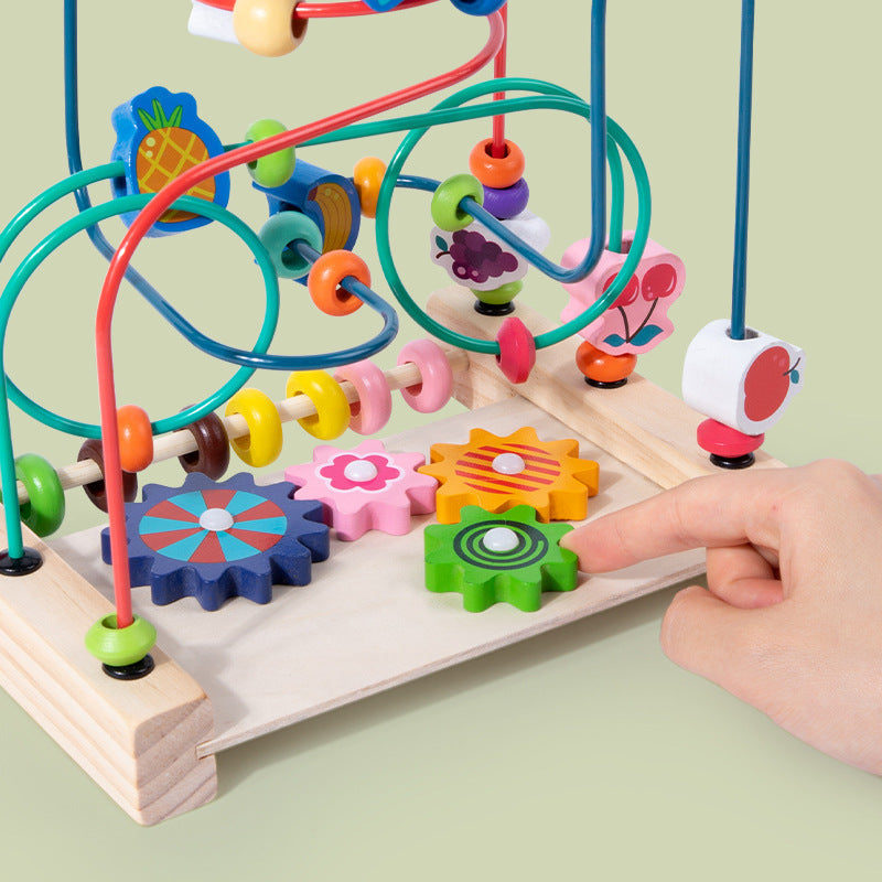 Wooden Bead Maze Activity Toy