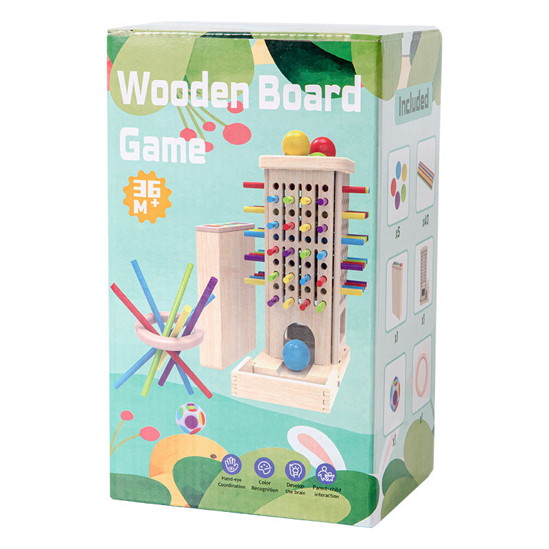 Wooden 3-in-1 Stick Game for Kids