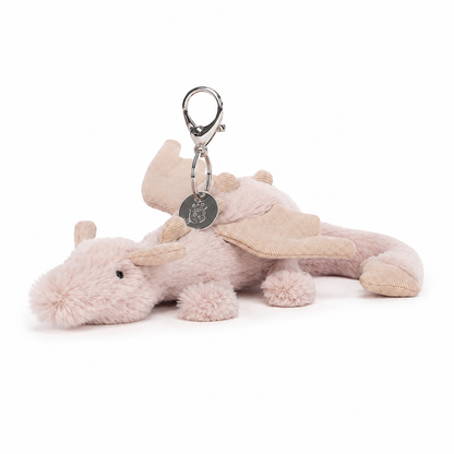 Pink Dragon Plush Pendant – 15cm