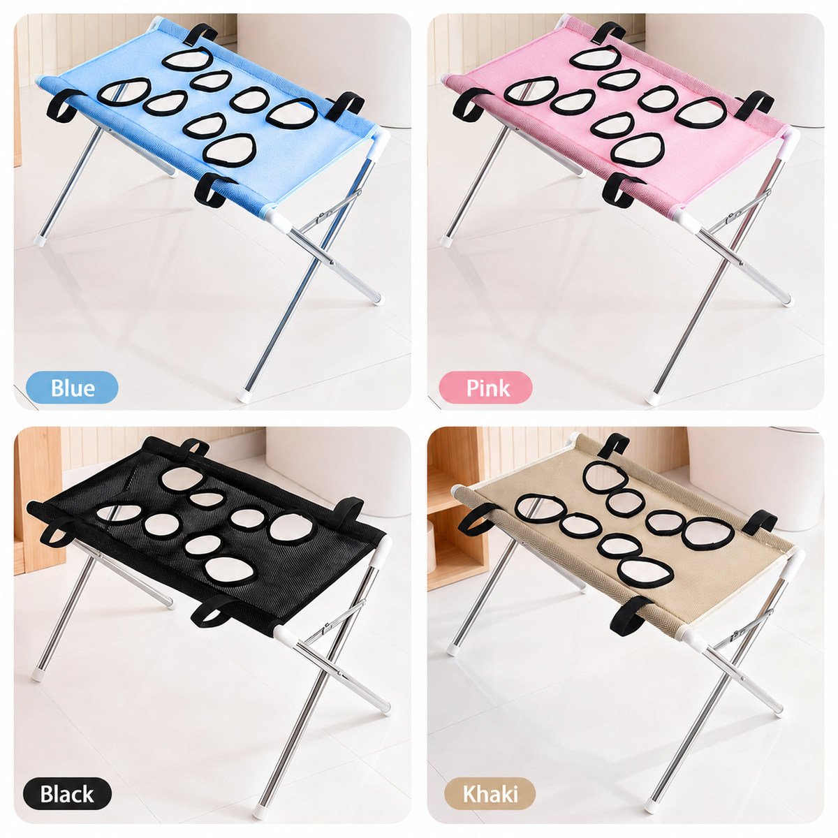 Foldable Pet Grooming Stand for Cats & Small Dogs - Bathing & Nail Trimming Support for Less Squirming