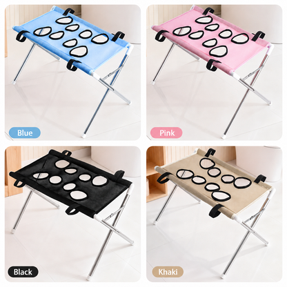 Foldable Pet Grooming Stand for Cats & Small Dogs - Bathing & Nail Trimming Support for Less Squirming