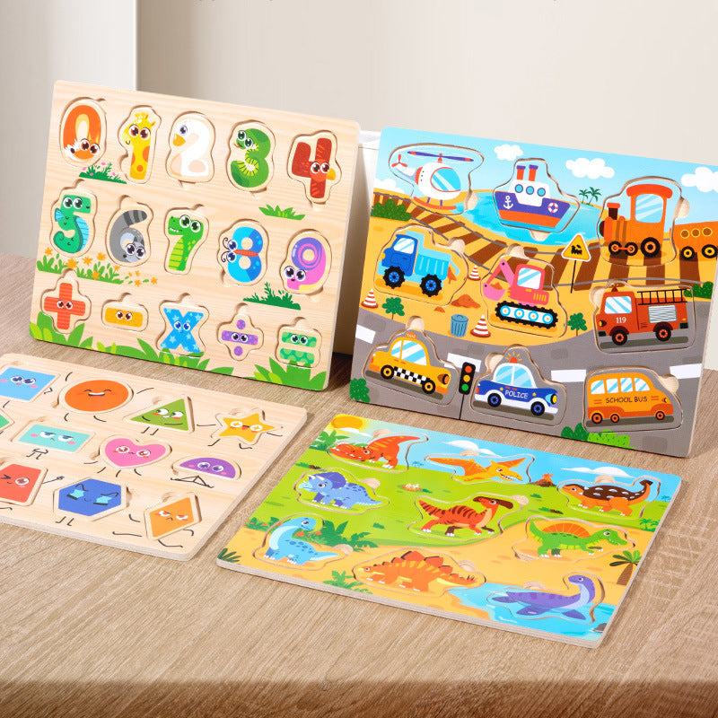 Wooden Learning Puzzle Boards