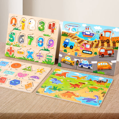Wooden Learning Puzzle Boards