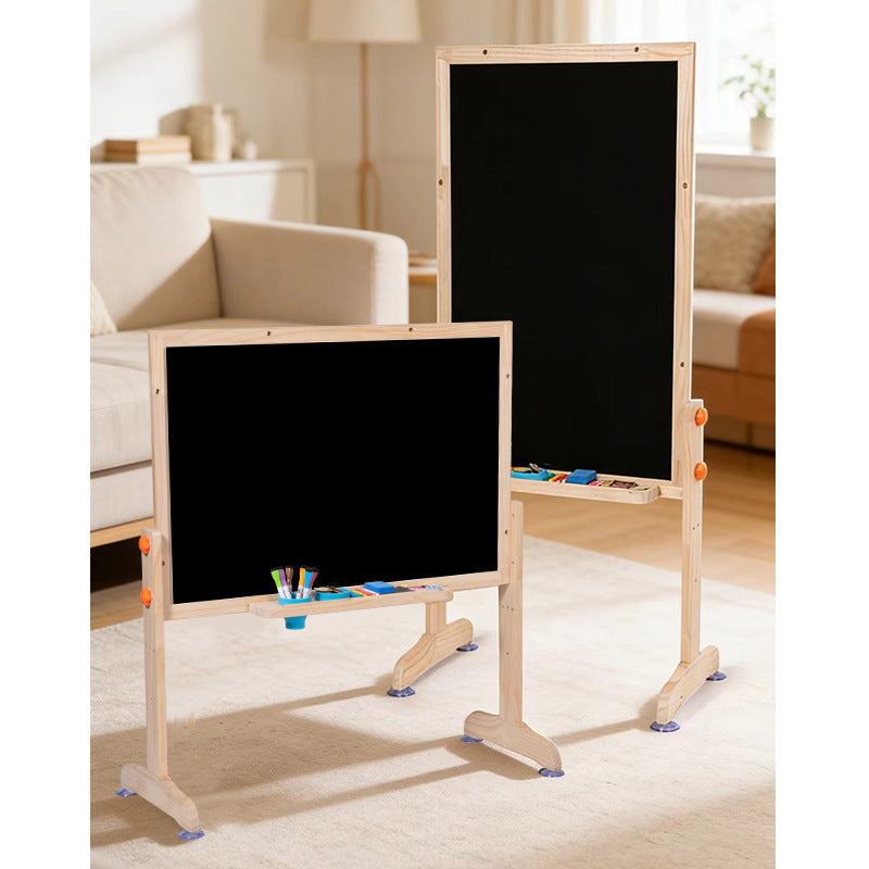 Kids Wooden Adjustable Drawing & Chalkboard Easel