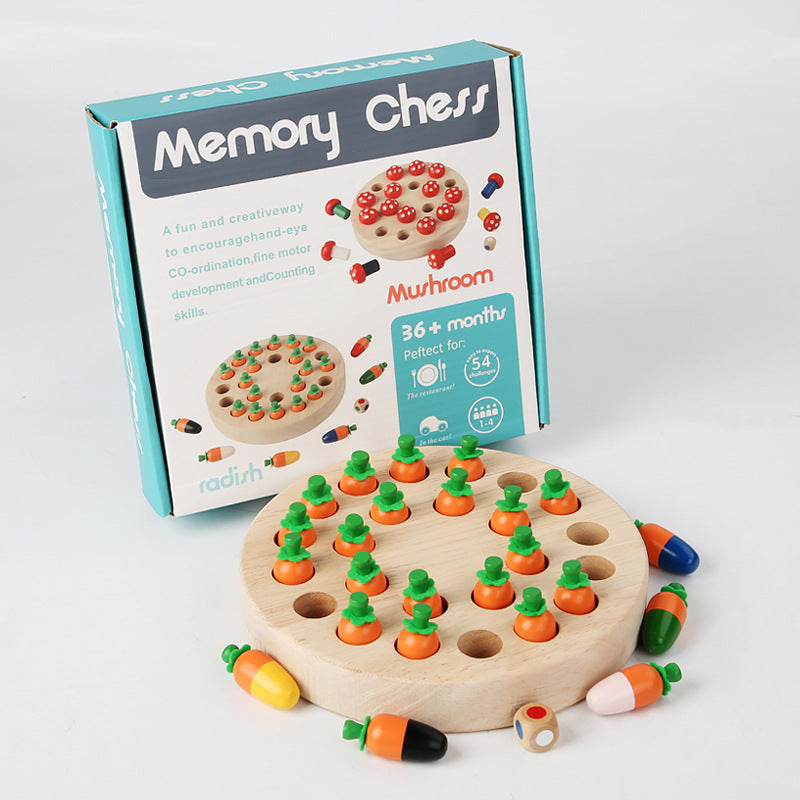 Wooden Memory Matching Game