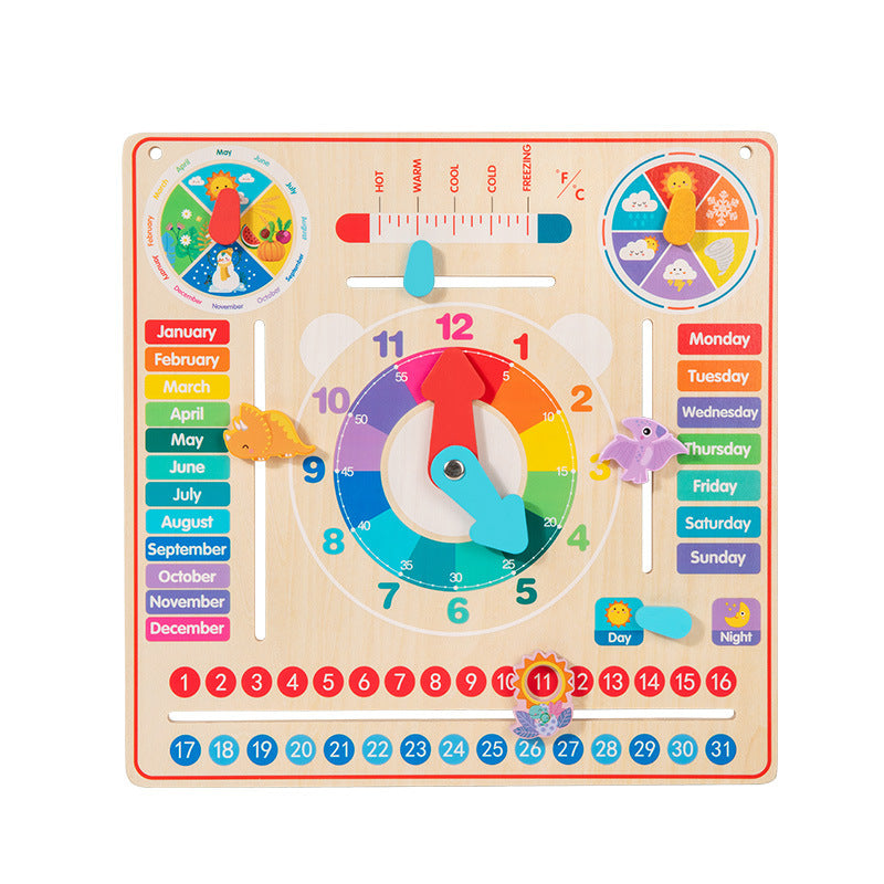 Wooden Calendar Learning Board