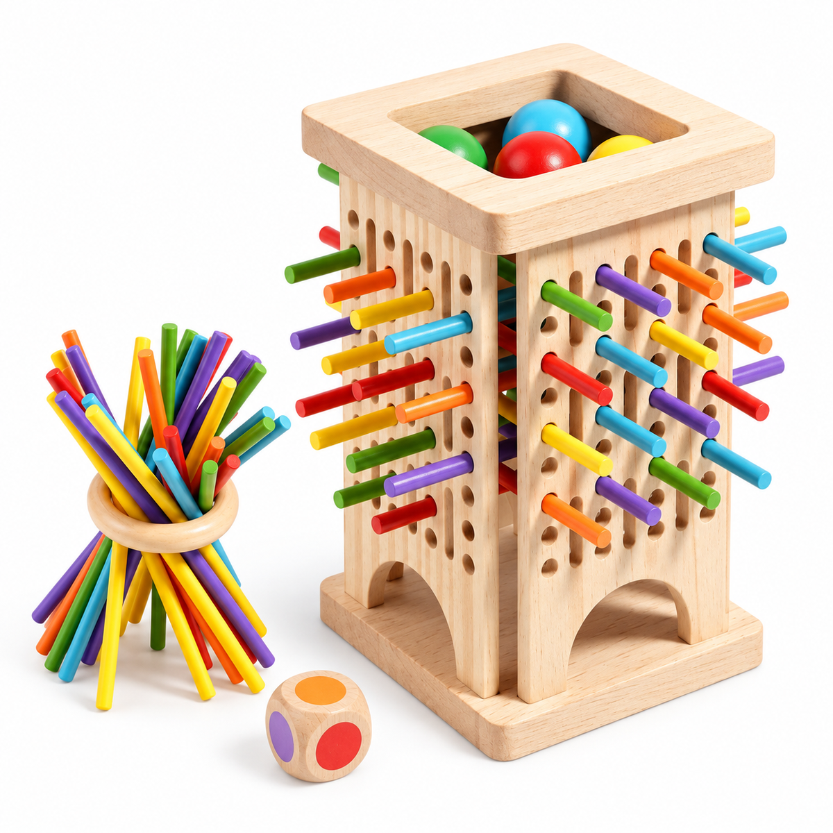 Interactive Wooden Stick Strategy Game