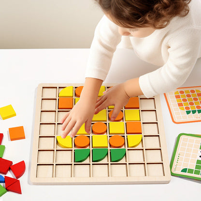 Wooden Mosaic Puzzle Set