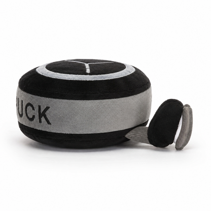 Ice Hockey Puck Plush Toy – 13cm