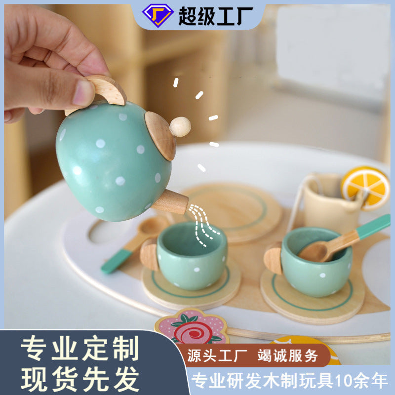 Wooden Afternoon Tea Set