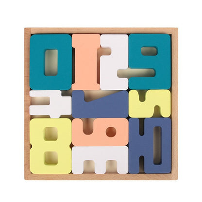 Wooden Vehicle Tetris Puzzle Blocks