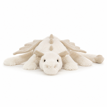 Snow Dragon White Plush Toy – 88cm