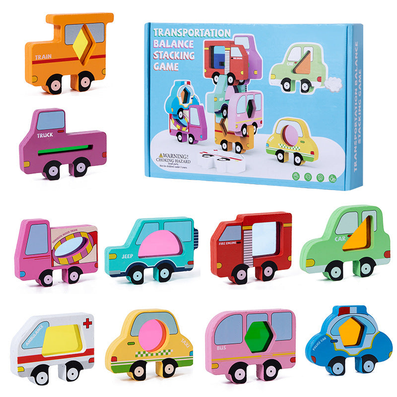 Wooden Animal Stacking Game