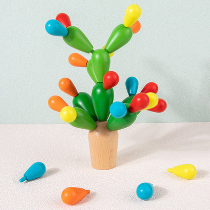Wooden Cactus Building Puzzle