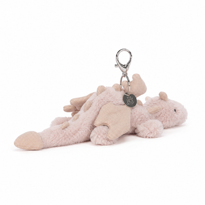 Pink Dragon Plush Pendant – 15cm