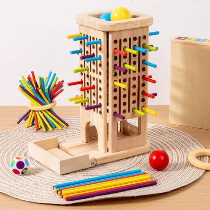 Wooden 3-in-1 Stick Game for Kids
