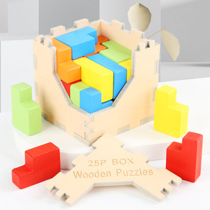 Wooden Puzzle Cube Box