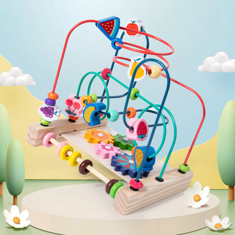 Wooden Bead Maze Activity Toy