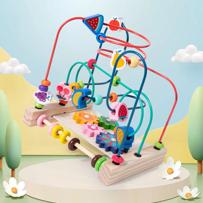 Wooden Bead Maze Activity Toy