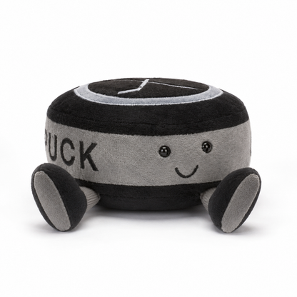 Ice Hockey Puck Plush Toy – 13cm