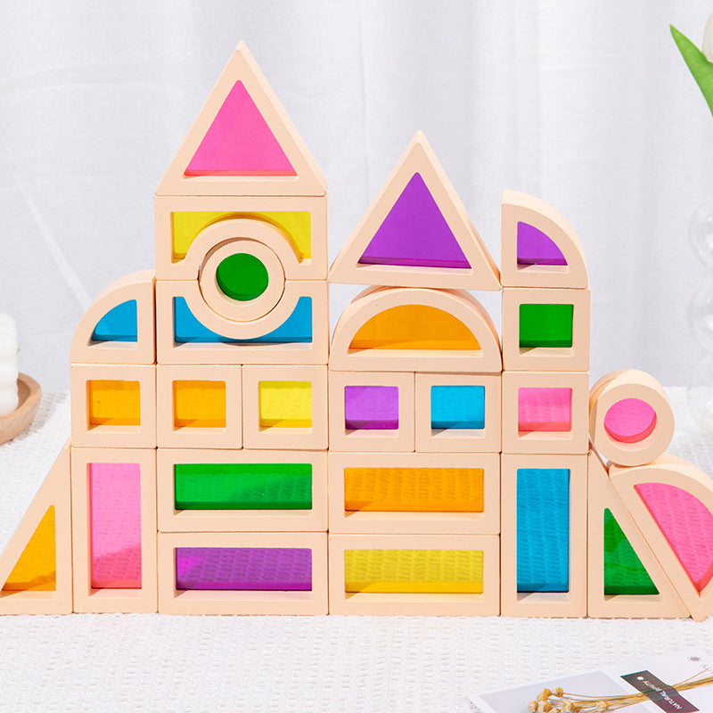 Rainbow Acrylic Building Blocks