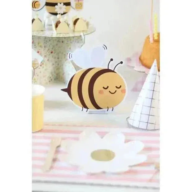 Bee Table Totems – Set of 3 Decorative Stands (18 cm)